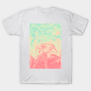 ABSTRACT LIQUIFY EFFECT BEAUTIFUL PASTEL COLOR T-Shirt